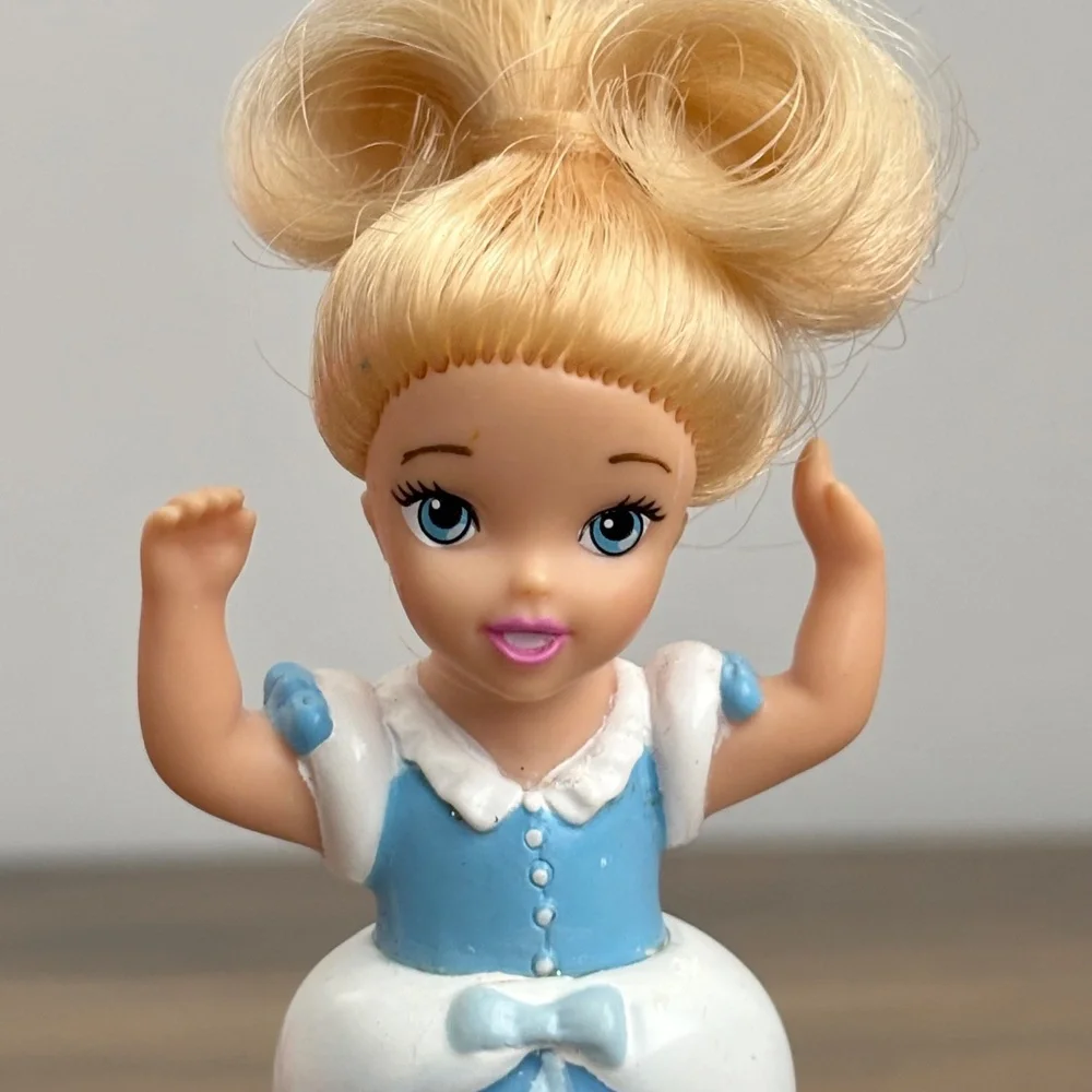 Disney My First Princess CINDERELLA Doll 2002 Mattel 4” Toy Figure Cake Topper